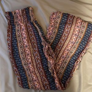 Three Dots Women’s Boho Festival Smocked Printed Pants Size S